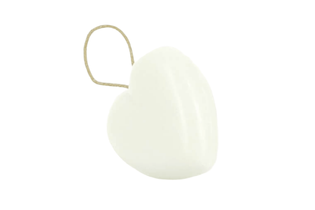 95g Heart Soap On A Rope - White